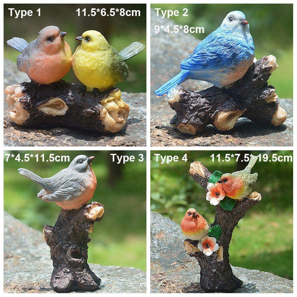 Mô Hình Chú Chim Bằng Nhựa Resin Dùng Trang Trí Bonsai 1