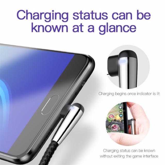 Cáp sạc nhanh và truyền dữ liệu siêu bền Baseus Sharp Bird Micro USB cho Game thủ (Quick charge 3.0, MVP Metal MVP)