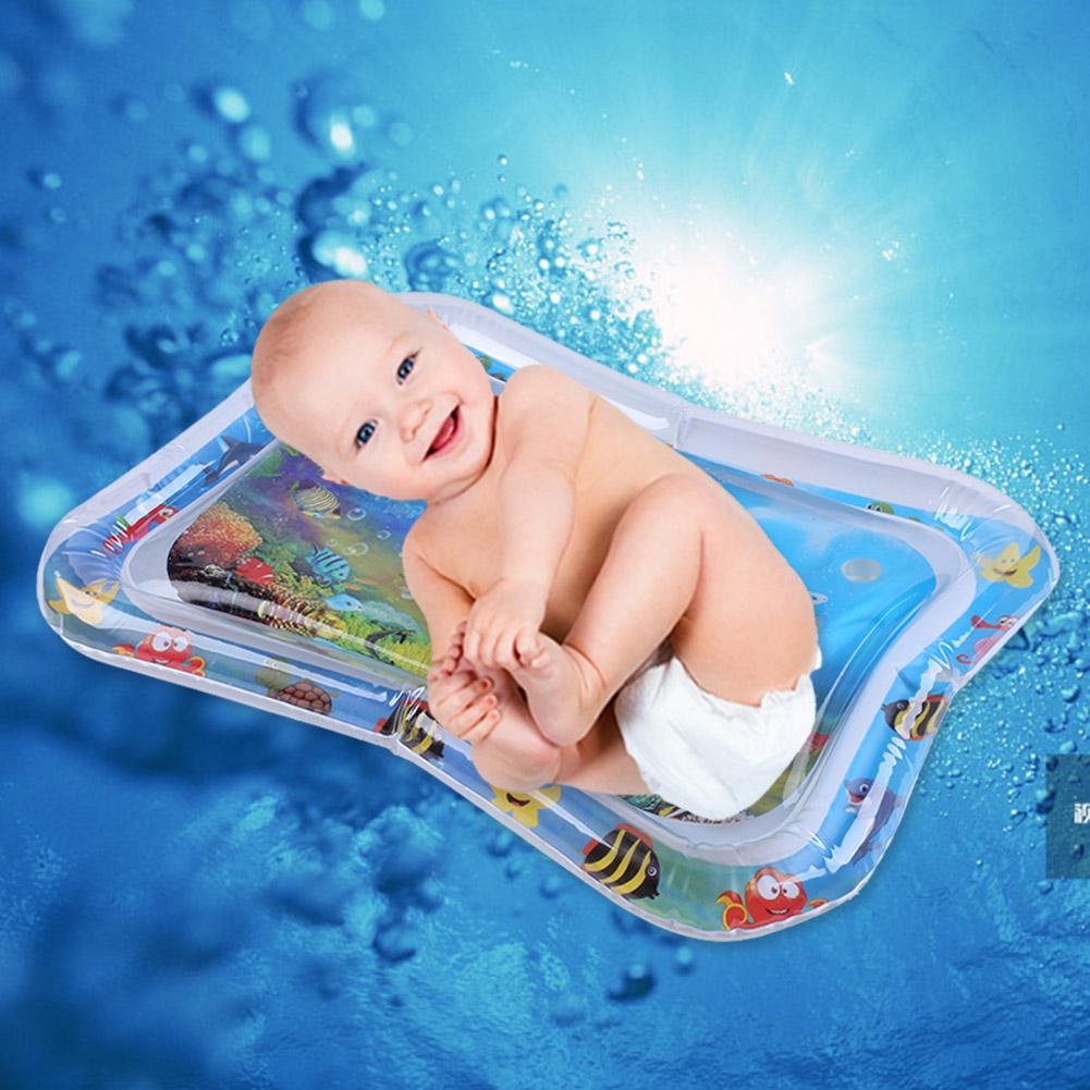 Thảm Nước Bơm Hơi Bằng Pvc Dày Dặn An Toàn Cho Bé