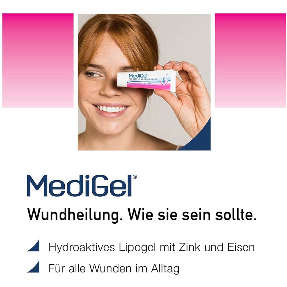 Gel làm nhanh lành vết thương, chống nhiễm trùng tránh để lại sẹo - MediGel Schnelle Wundheilung