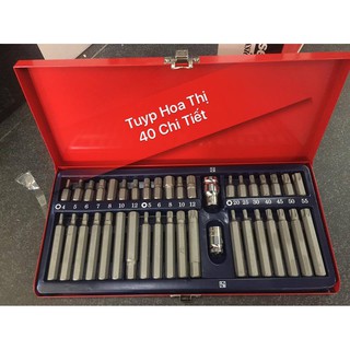 Bộ tuýp hoa thị 40 chi tiết top cao cấp