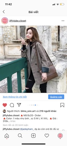 [ORDER] Áo blazer caro lót xanh