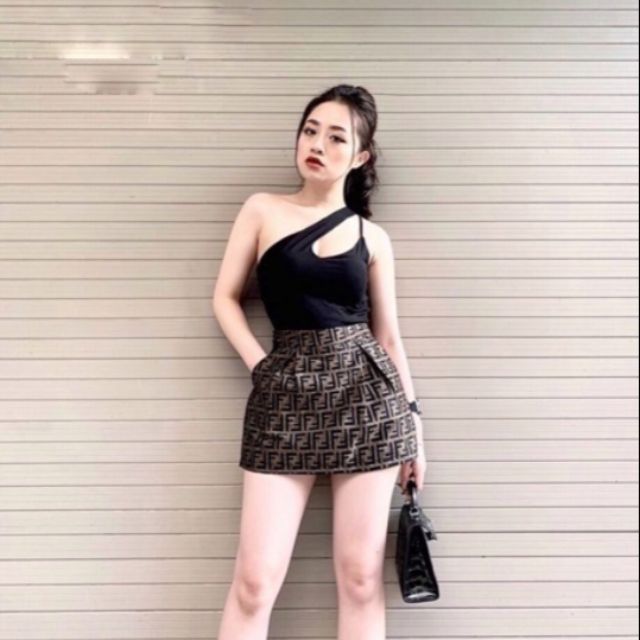 Chân váy phồng hoạ tiết FF(kèm ảnh và video Shop Chụp) | BigBuy360 - bigbuy360.vn