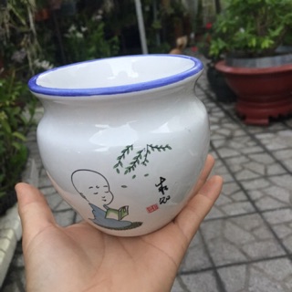 Chậu sứ (9x9cm)