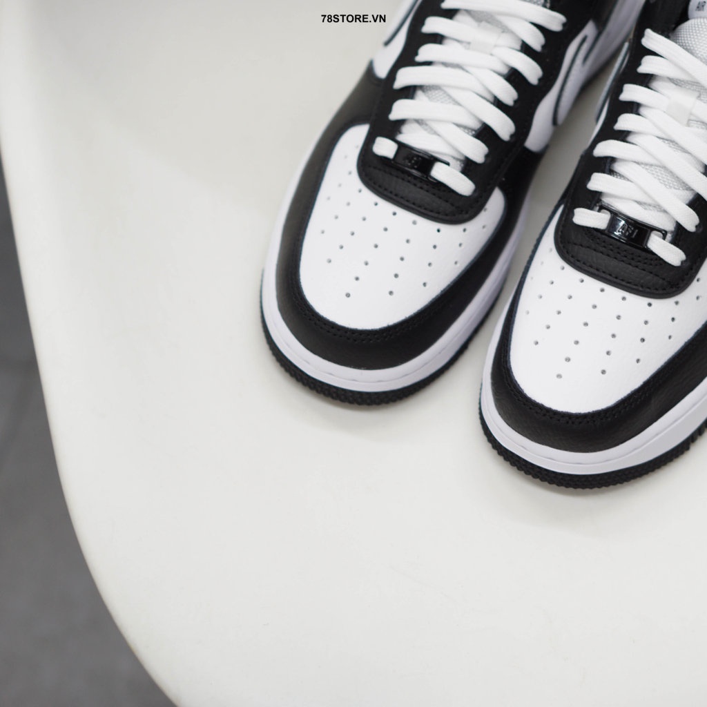 Giày nike air force 1 DX3115 100 chất liệu da phối màu trắng đen chính hãng