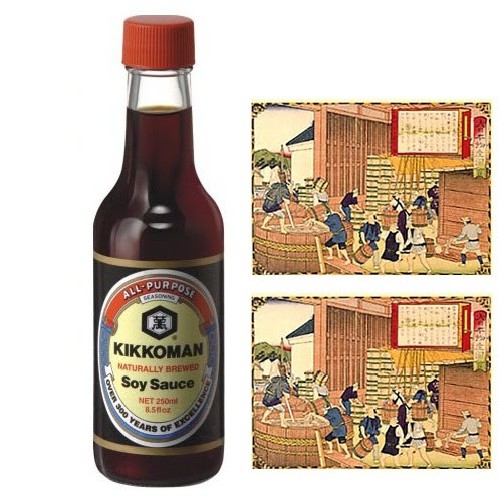 Nước tương soy sauce hiệu Kikkoman (chai thủy tinh) 250ml