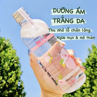 Nước Hoa Hồng Không Cồn YESNOW Đào Cam Thu Nhỏ Lỗ Chân Lông Làm Sạch Da Toner Trắng Da Mờ Thâm Nước Cân Bằng Da Lition