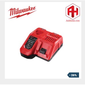 Sạc nhanh Pin Milwaukee 12V, 18V M12/M18 M12-18FC