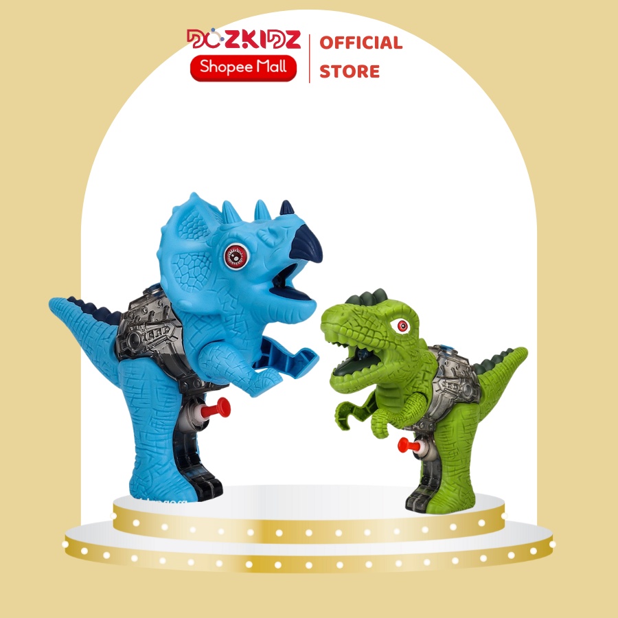 Súng nước hình khủng long, đồ chơi cho bé trai từ 1 tuổi trở lên - DOZKIDZ
