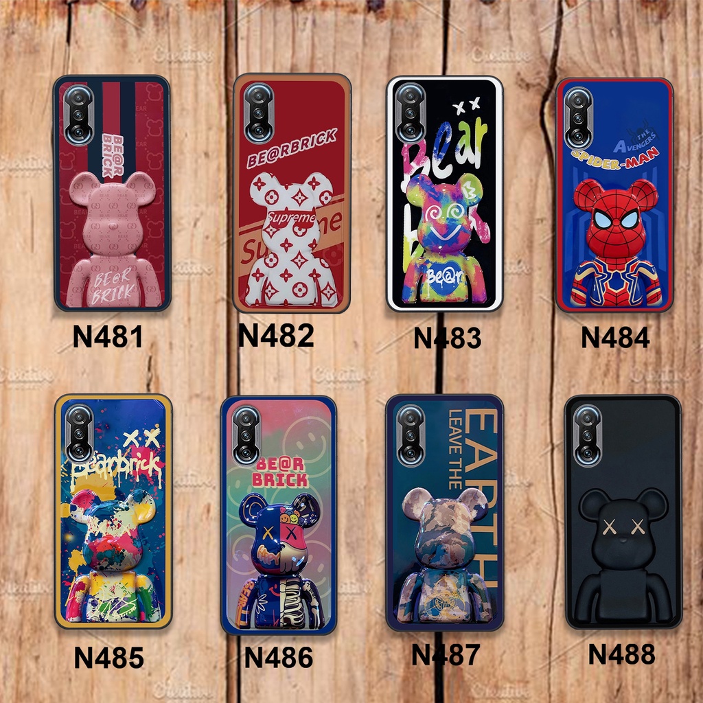 Ốp Redmi K40 Gaming bộ hình gấu bearick spider man cá tính phong cách siêu ngầu giá rẻ