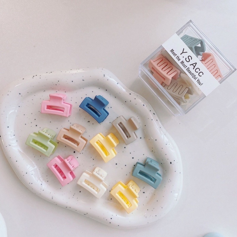 Kẹp tóc càng cua mini cho bé gái nhiều màu phong cách hàn quốc