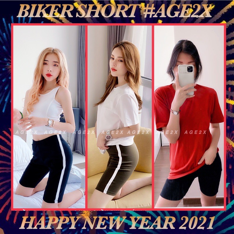 12 Màu Quần legging lửng, Quần biker short, Quần legging đùi, AGE2X chất borip co giãn giầy dặn thoải mái hàng vnxk | BigBuy360 - bigbuy360.vn