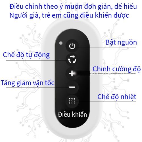 Máy Mát Xa Cổ 3D Thông Minh Chất Lượng Cao. Máy trị liệu đau vai gáy đeo cổ tự động