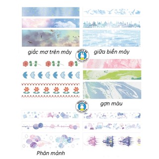 Bộ 3 washi tape GỢN SÓNG