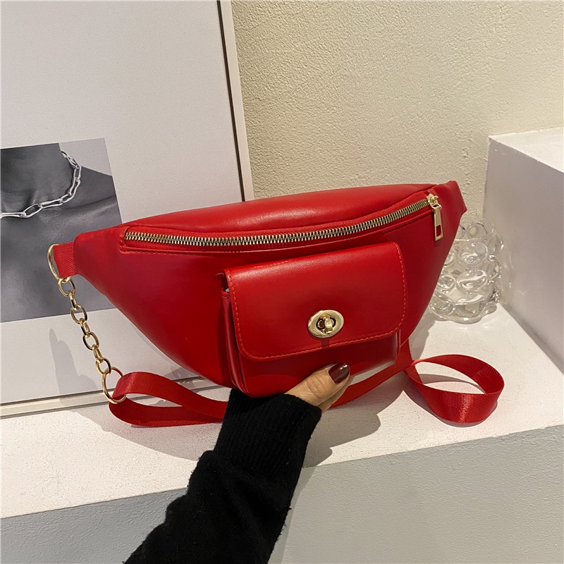 Túi Đeo Chéo Ngực Thể Thao Màu Tương Phản Cá Tính Thời Trang 2022 Cho Nữ