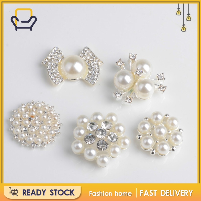 5 Hạt Cườm Ngọc Trai Giả Tự Trang Trí Nơ Làm Thủ Công Cho Đám Cưới