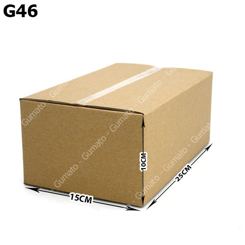 Hộp giấy P64 size 25x15x10 cm, thùng carton gói hàng Everest