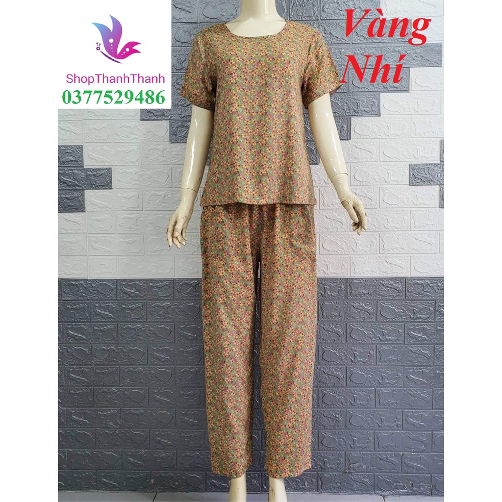 Size 5  Trung Niên QUẦN DÀI Đồ bộ mặc nhà TÔN TOLE LANH NHUNG Big Size cao cấp ShopThanhThanh