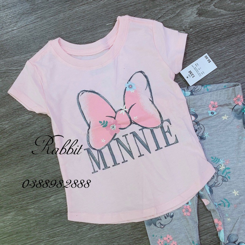 Bộ Minnie hoạ tiết nơ - RABBITSHOP