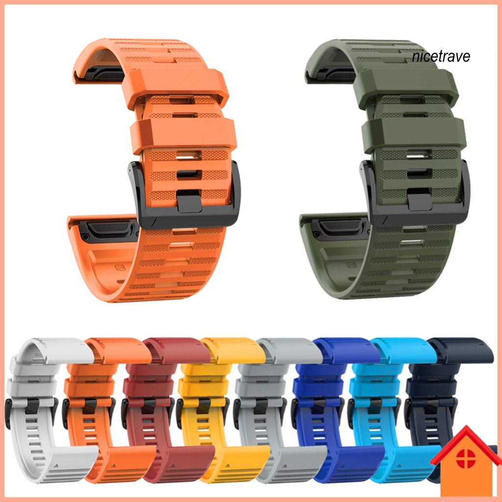 Dây Đeo Thể Thao Bằng Silicone 26mm Cho Đồng Hồ Garmin Fenix 6x 5x 3 Hr D2 Bravo