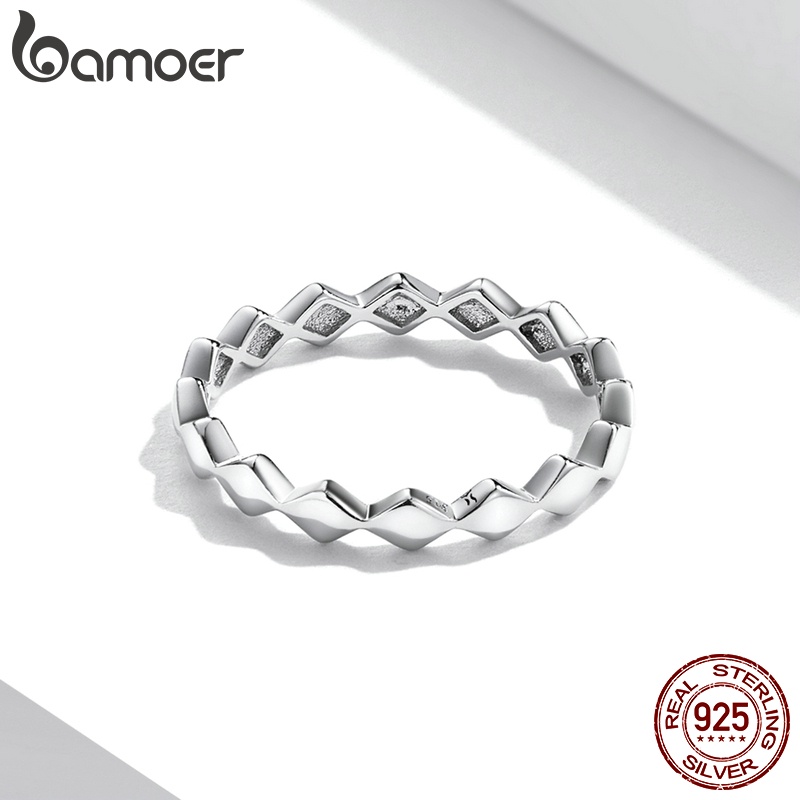 Bamoer Khuyên Tai Bạc 925 Hình Cầu Vồng Thời Trang Cho Nữ ZHS249-6