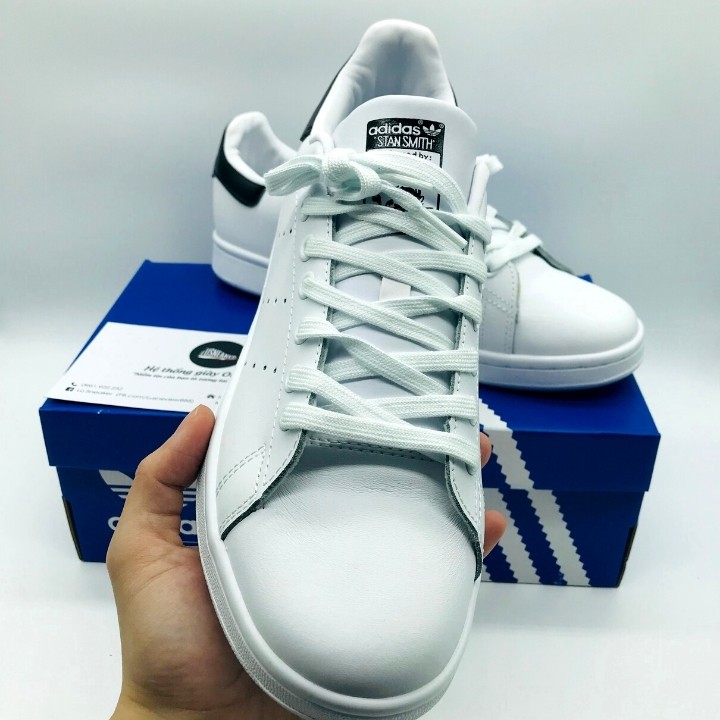 Giày thể thao STAN SMITH Trắng gót xanh (FULLBOX - CÓ SẴN) Giầy sneaker nam nữ trắng đủ size | BigBuy360 - bigbuy360.vn