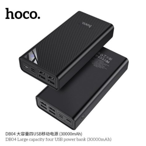 [CHÍNH HÃNG] Sạc Dự Phòng 30000mAh Hoco DB04 Hỗ Trợ 4 Cổng USB {BẢO HÀNH 12 THÁNG}