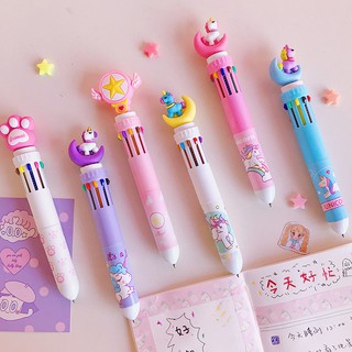 Bút bấm nhiều màu có charm