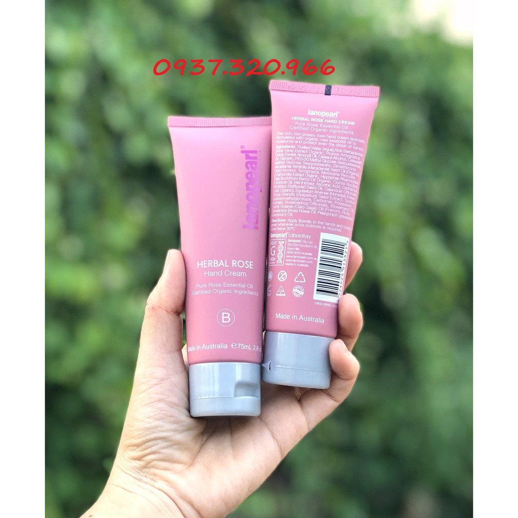 Kem Dưỡng Da Tay Tinh Chất Hoa Hồng Herbal Rose Hand Cream Lanopearl Bio Peak