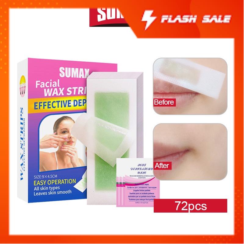 Hộp 40 miếng wax lông SUMAX Tẩy lông mặt vùng nhỏ tẩy lông chuyên nghiệp