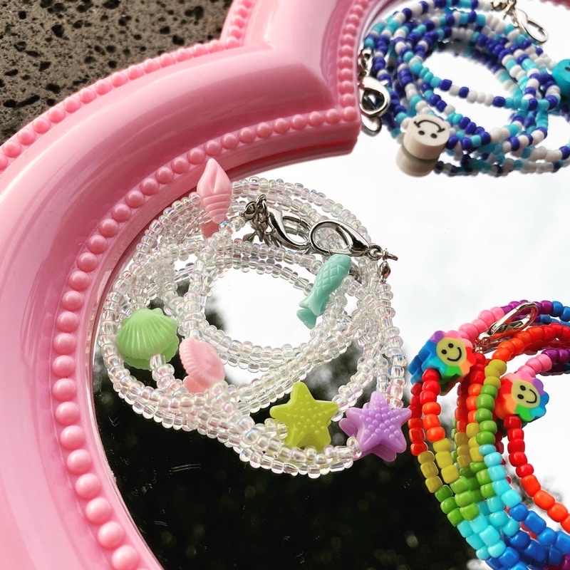 Dây đeo khẩu trang / mask chain dây cườm happy ocean