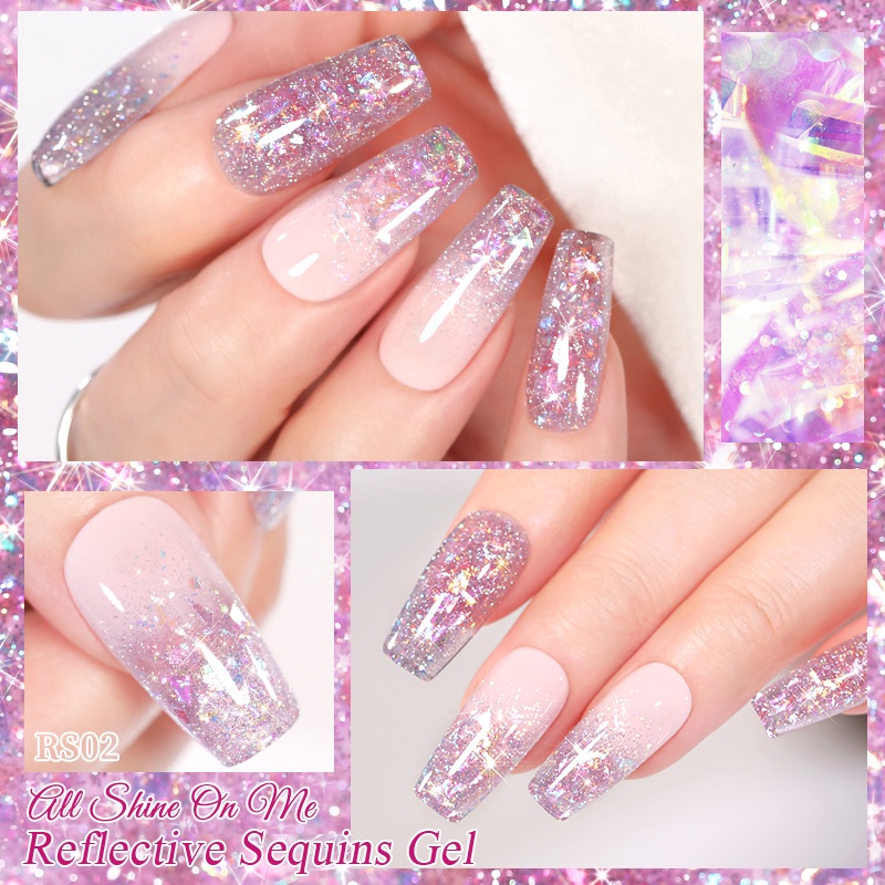Hũ gel sơn móng tay UR SUGAR ánh kim lung linh 5g