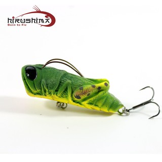 Mồi lure câu cá Hirushima Grasspopper 9g và 3.8g HKN Fishing