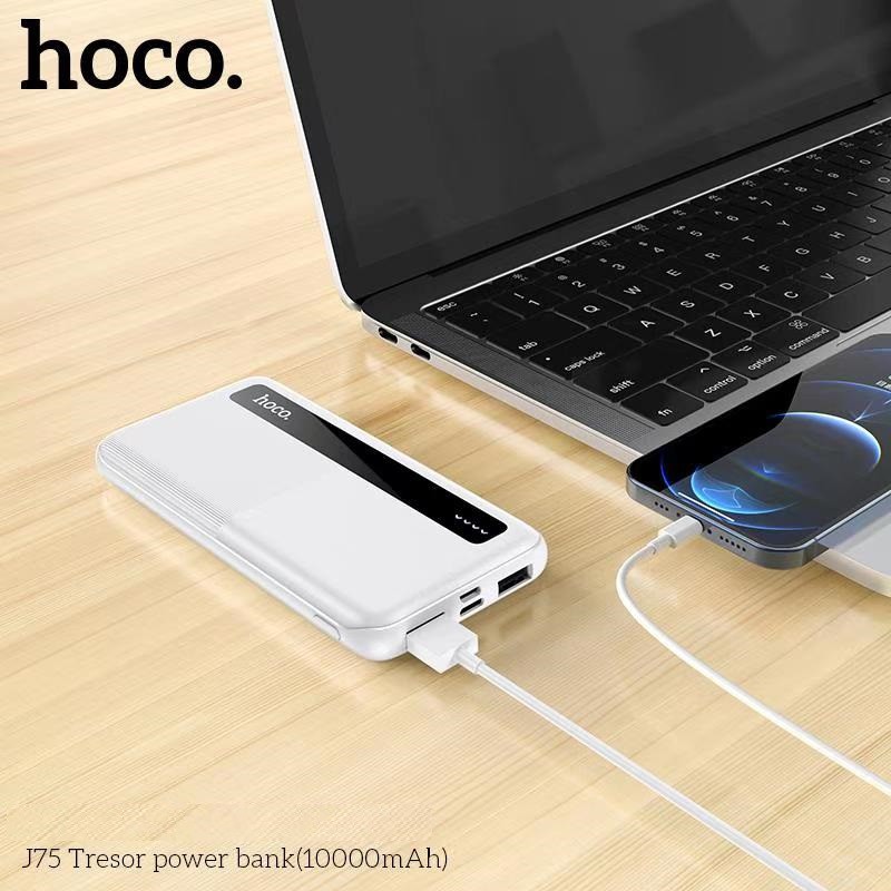 Pin sạc dự phòng Hoco J75 10.000mAh Sạc Nhanh 2 cổng USB 5V-2A - Màn LED hiển thị pin