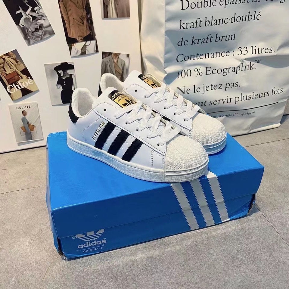 【SF】Gold Standard Adidas Superstar Foundation Sneaker Men and Women Couple Sneakers Casual Shell Toe Clover Sports White Shoes