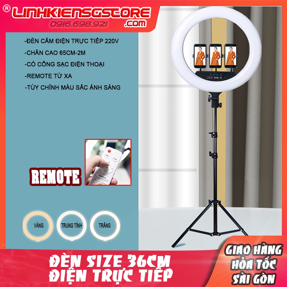 🤹‍♀️💡 ĐÈN Livestream 36cm- make up live stream trang điểm size lớn 🙋‍♀️