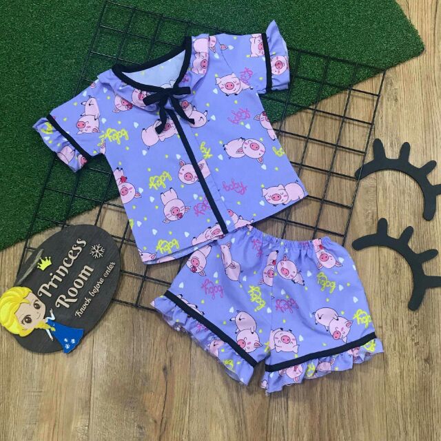 Combo 4 bộ cotton dành cho bé gái