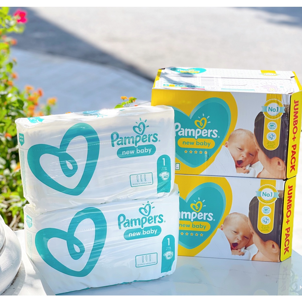 BỈM DÁN PAMPERS UK NEW BABY SIZE 1-3 (72-80Miếng)