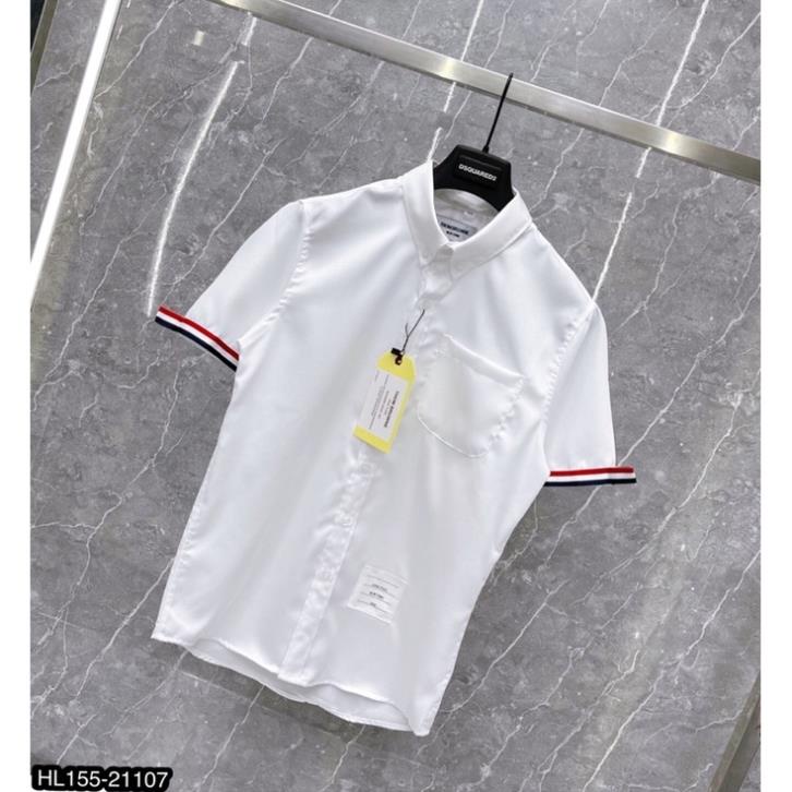 [Siêu SALE] Áo Sơ Mi Cộc Nam Thom Kẻ Tay Siêu Hot - Áo Sơ Mi Nam Cộc Tay Chất Vải Gai Thom Cao Cấp