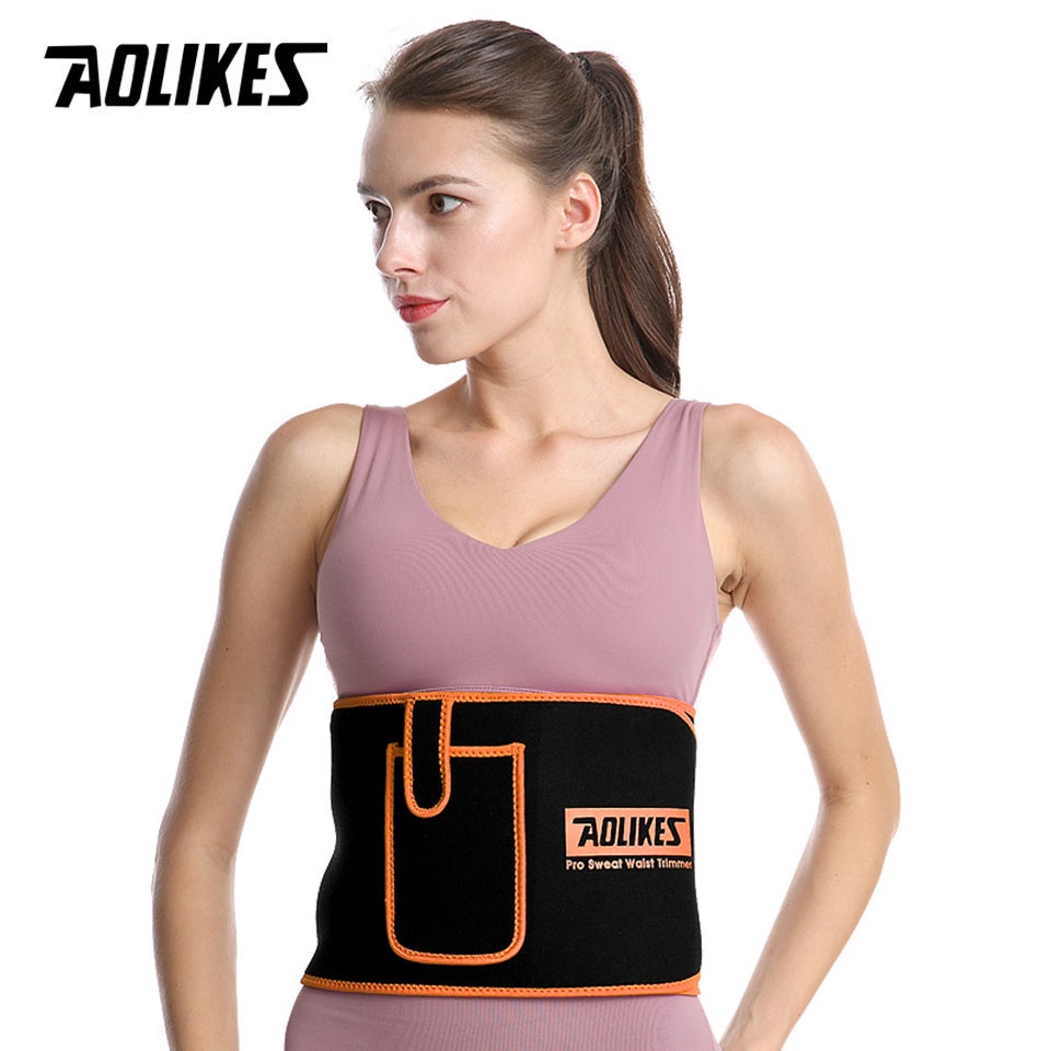 AOLIKES Đai Quấn Eo Hỗ Trợ Giảm Cân Chống Mồ Hôi Tiện Dụng Khi Tập Gym / Thể Hình