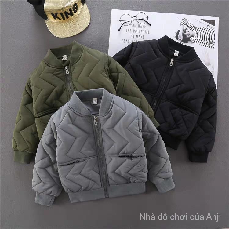 New autumn and winter boys jacket, cotton kids baseball uniform jacket