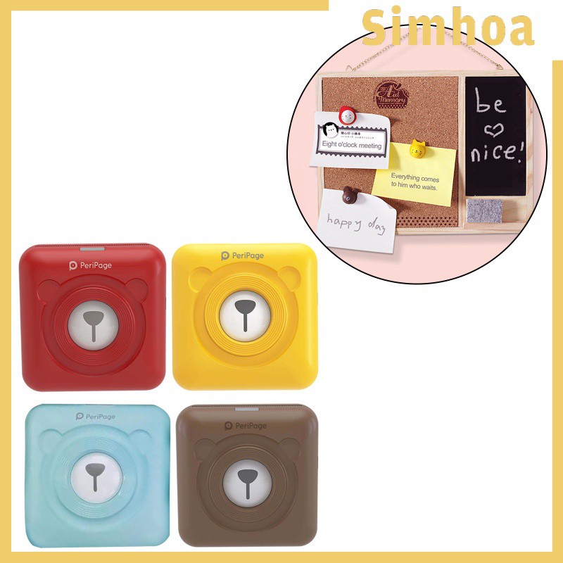 [SIMHOA] Bluetooth Thermal Printer 203DPI Sticker Tag Memo Mobile Printer