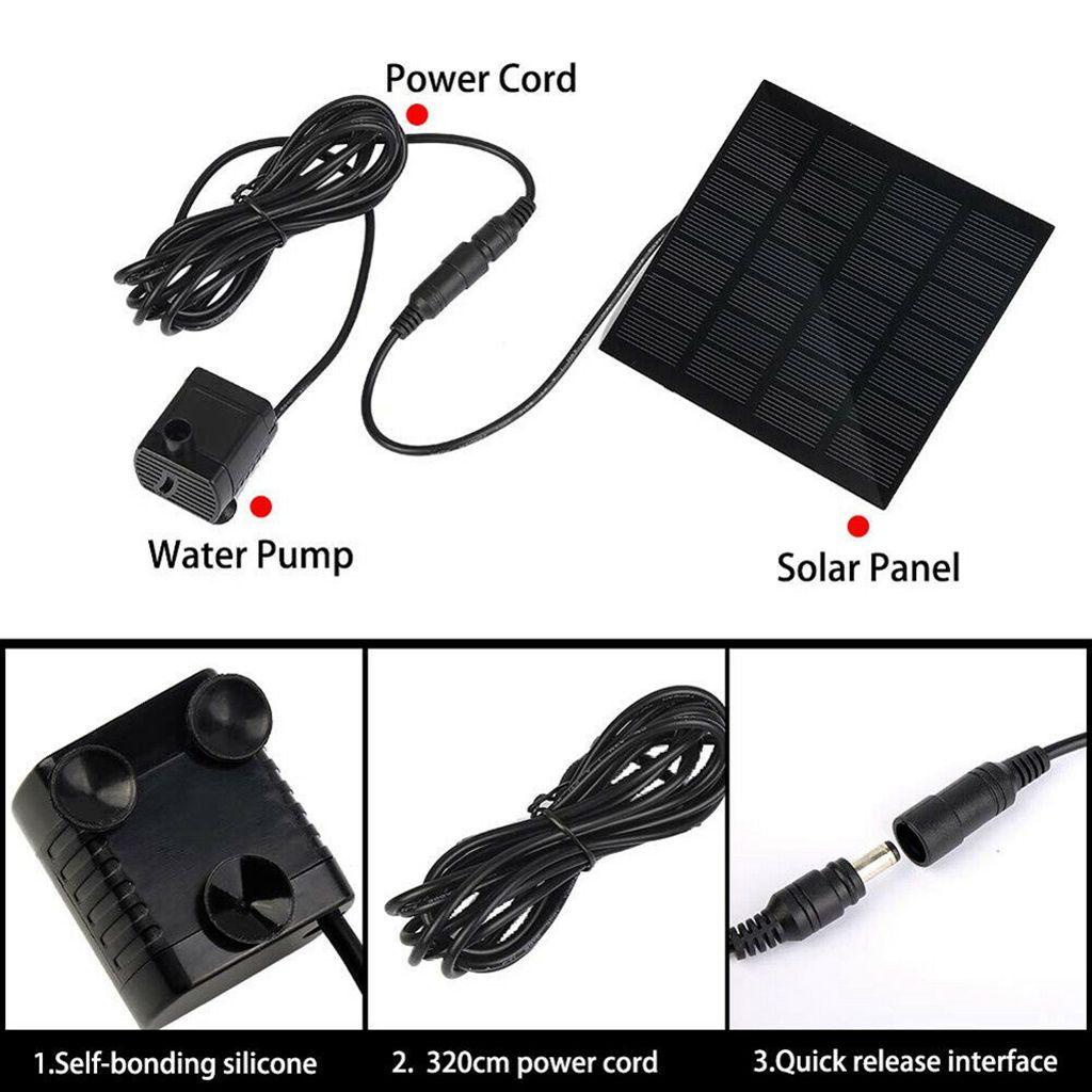 Đài Phun Nước Bằng Năng Lượng Mặt Trời Mini Chất Lượng Cao Cho Sân Vườn