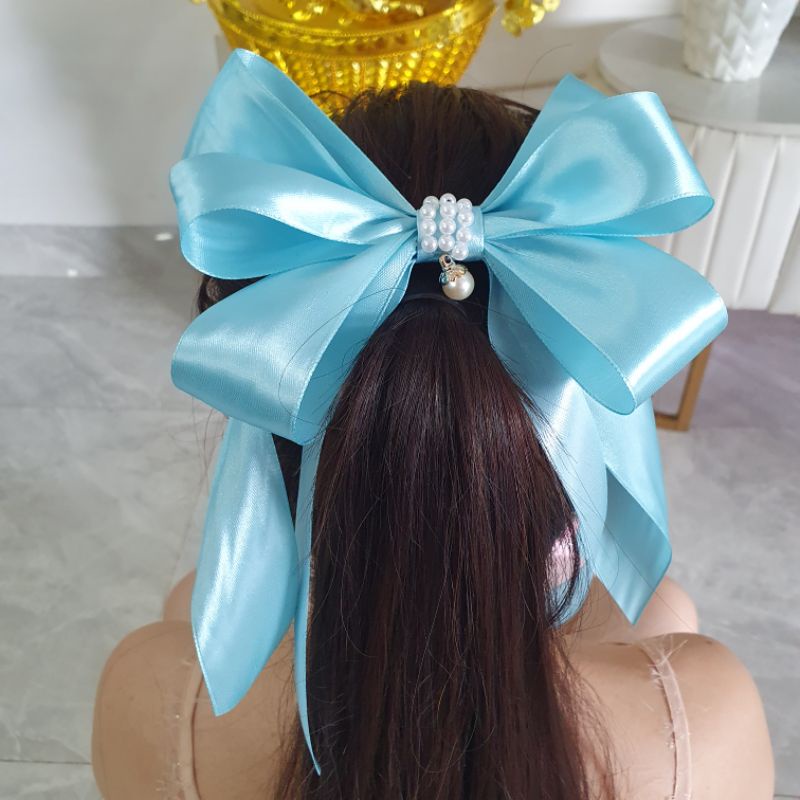 Kẹp nơ dài siêu xinh HÌNH VÀ VIDEO SHOP TỰ CHỤP 100%