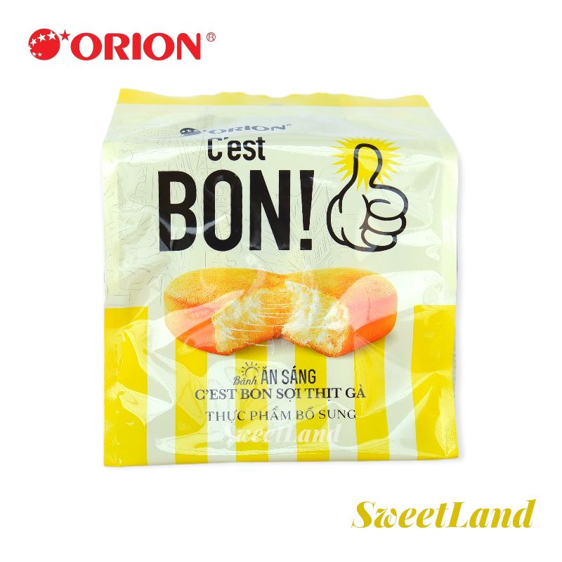 Bánh bông lan sợi thịt gà Orion C'est Bon gói 85g