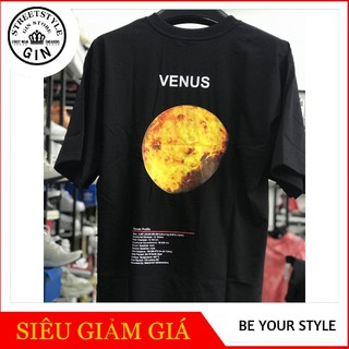 Áo thun in hình moon đen - Gin store
