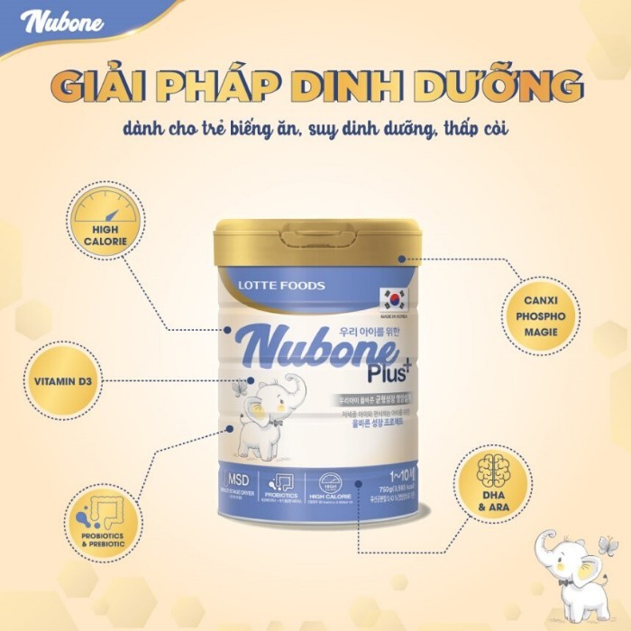 [DATE MỚI] Sữa Bột Nubone Đủ Số Lon 750gr