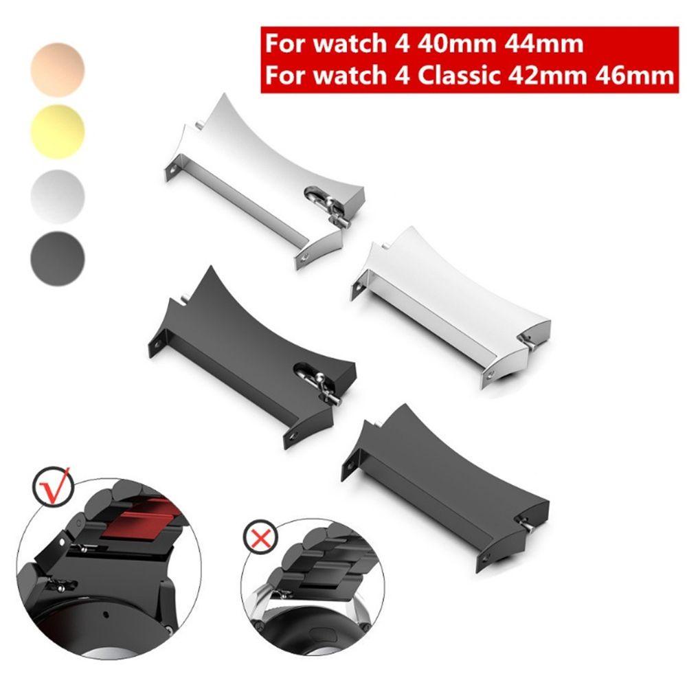 MYRONGVN Set 2 Đầu Chuyển Đổi 42mm 46mm 40mm 44mm Bằng Thép Không Gỉ Cho Đồng Hồ Samsung Galaxy Watch 4 Samsung Galaxy Watch 4