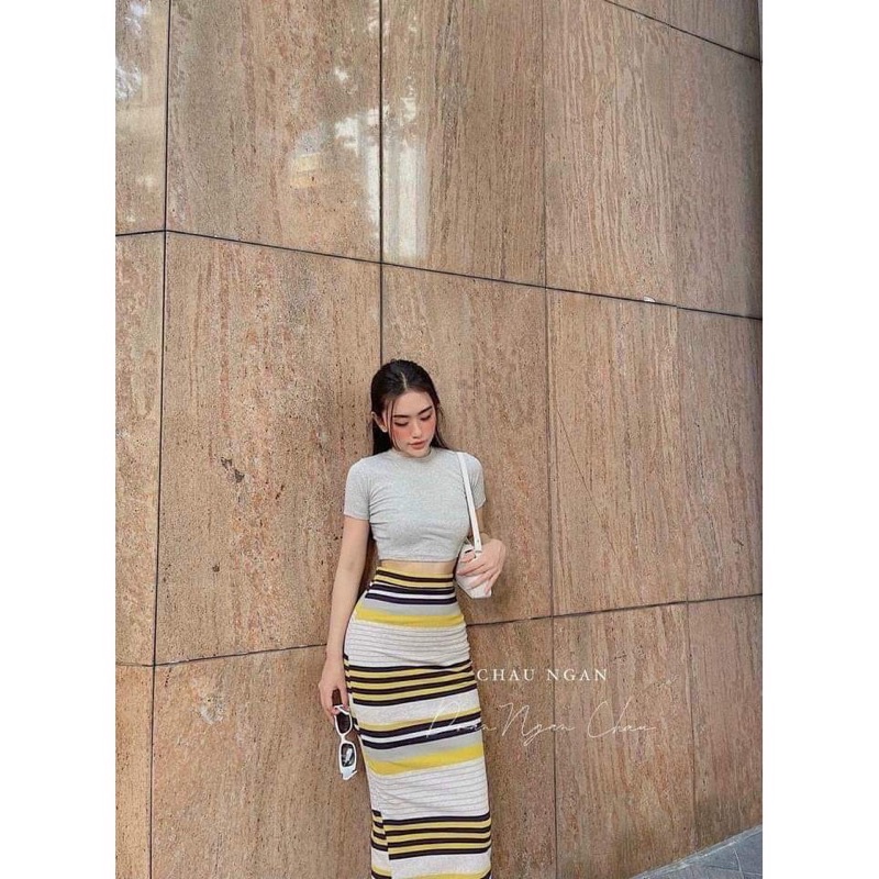 Áo Ống Peplum Hoa Rực Rỡ Dáng Xoè