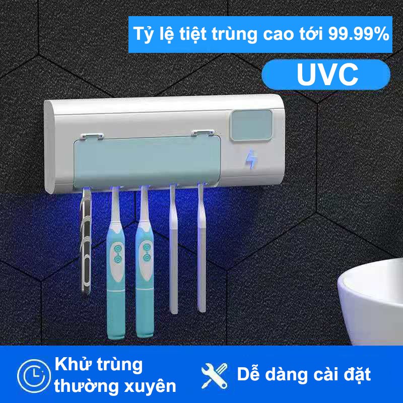 Máy Khử Trùng Bàn Chải Đánh Răng [UV Diệt Khuẩn] - Khử Khuẩn Tới 99.99% Cao Cấp [Bảo Hành 1 tháng]